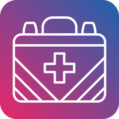 First Aid Kit icon style