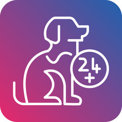  hour Vet icon style