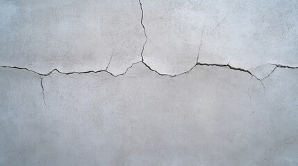 Fototapeta premium Cracked Concrete Wall Texture Background Pattern with Crevices