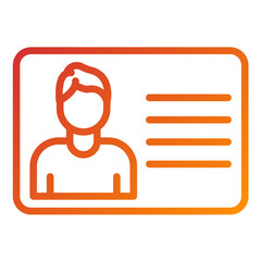 Vector Design Business Card Icon Style