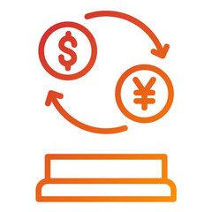 Vector Design Exchange Rate Icon Style