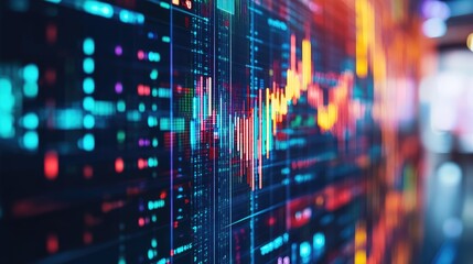 Obraz premium A close-up of a computer screen displaying business performance metrics, reflecting the operations side of a business.