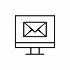 email computer message icon vector sign