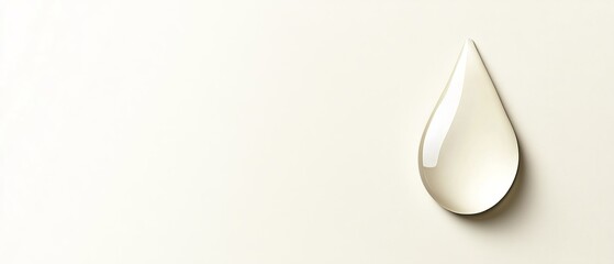 A drop of water is shown on a white background