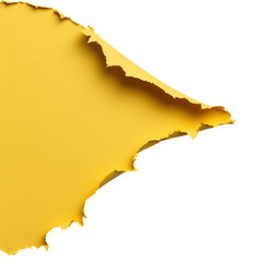 A textured yellow paper with a curled edge, perfect for creative designs and backgrounds. transparent background