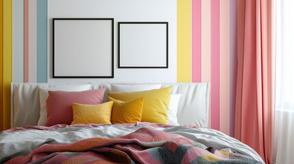 Children's bedroom decorated in a modern and simple style