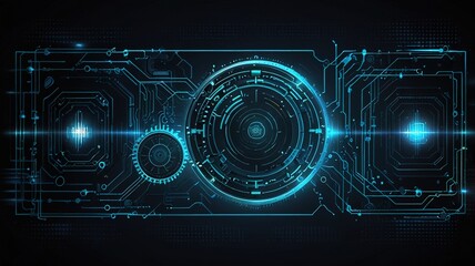 Obraz premium Creative inovative technology background