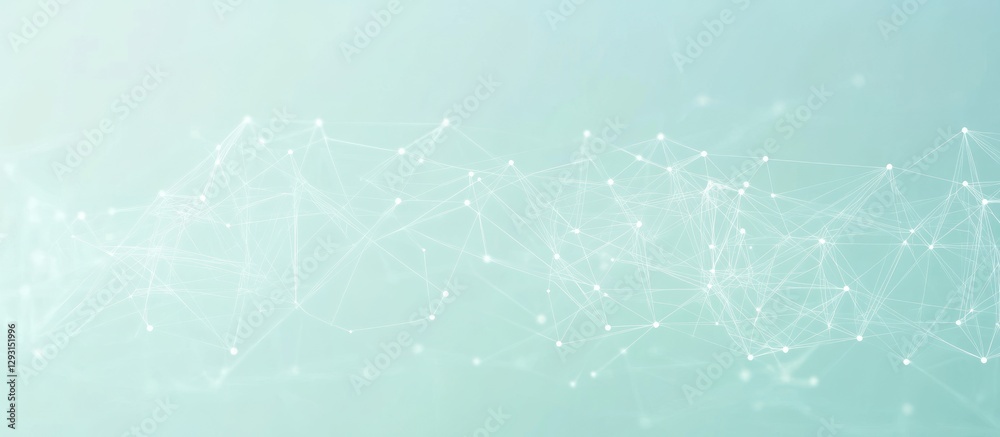 Poster abstract connection background with nodes and lines for technology concepts