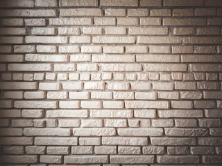 Obraz premium Full frame of white grunge textured brick wall background