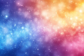 Obraz premium Vibrant cosmic background filled with colorful stars and nebulae in a galaxy-like atmosphere