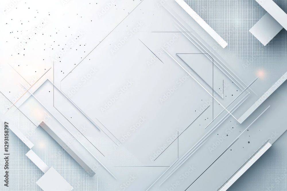 Poster modern geometric abstract design featuring lines and shapes in a soft gray color palette with minima