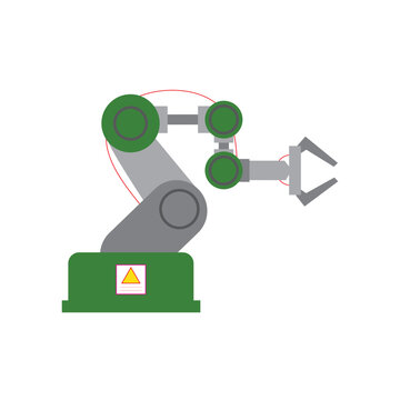 green robot arm, industrial design clip art preview
