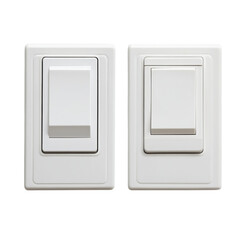 White Light Switches Interior on transparent background.