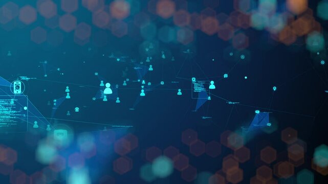 Digital Network Social Media Posts Followers Analytics Interaction