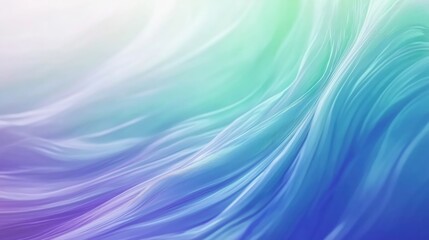Abstract Wavy Blue Paper Layers in Minimalist Style