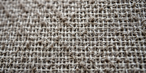 Panoramic Close-Up of Natural Cotton Fabric with Detailed Weave and Soft, Smooth Texture