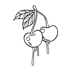 sweet cherries graphic design