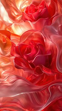 Abstract Red Rose