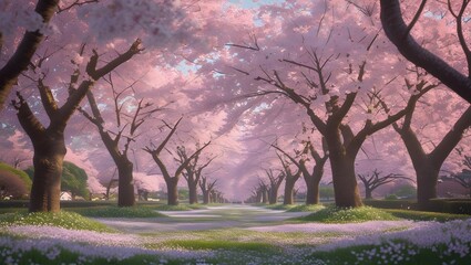 anime sakura background