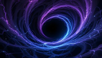 Naklejka premium Cosmic Gravitational Pull Abstract Space Background