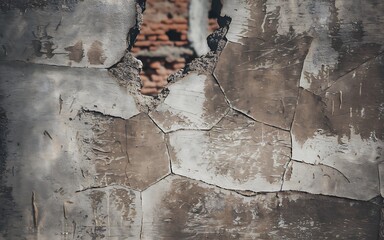 Texture, wall, concrete, it can be used as a background . Wall fragment with scratches and cracks