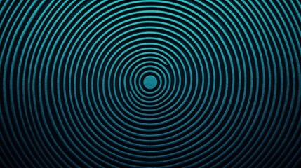 This image features a series of concentric circles in varying shades of blue, creating an optical illusion of depth and movement.