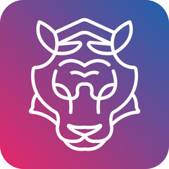 Tiger Vector Icon Style