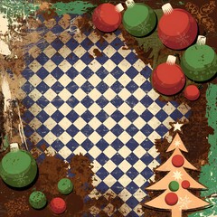 Grunge, abstract background for christmas illustrations