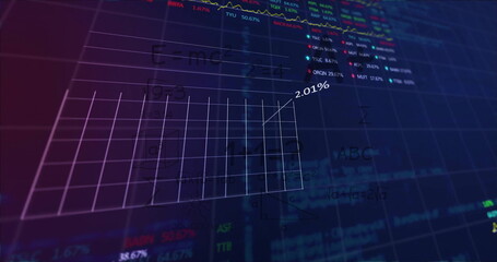 Image of financial data processing over grid