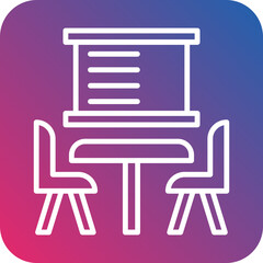 Meeting Space Vector Icon Style
