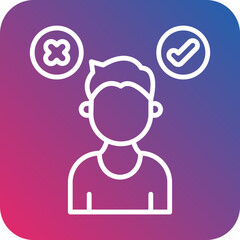 Decision Making Vector Icon Style