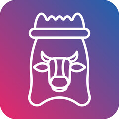 Animal Feed Vector Icon Style