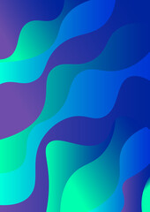 Abstract Flowing Shapes on Gradient Background