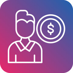 Cost Per Acquisition Vector Icon Style