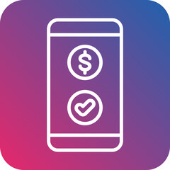 Online Transaction Vector Icon Style