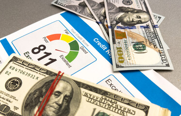 report credit score banking borrowing application risk form document loan business market policy deployment data check workplace concept 