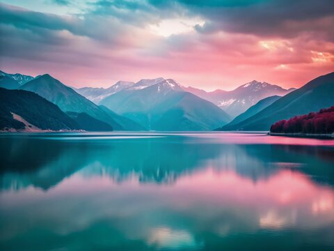 Minimalist Fierza Reservoir, Albania: Calm Waters, Dramatic Mountains