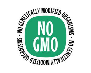 No GMO Label Genetically Modified Organisms Free High Quality Vectorial Image