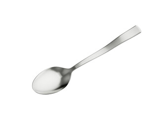 A Gleaming Metal Spoon With Its Elongated Handle And Rounded Bowl 3D Illustration