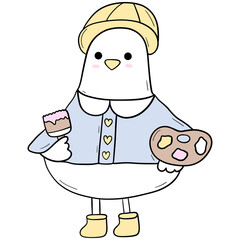 Duck to School Clipart Collection