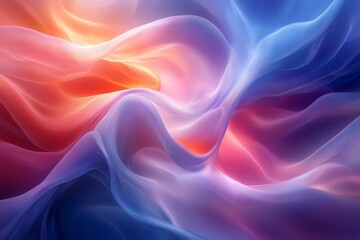 Obraz premium Abstract flowing colorful waves background illustration with smooth gradient style