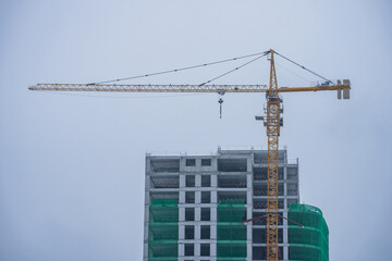 Construction was suspended due to adverse weather conditions.