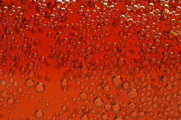 Refreshing soda water as background, closeup view