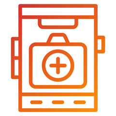 Vector Design Mobile Medical Icon Style