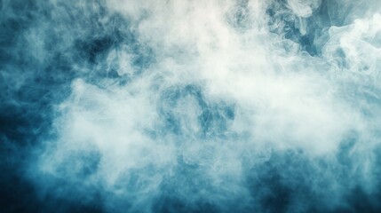 Ethereal dry ice mist blending with gradient light, evoking a serene and mysterious ambiance.