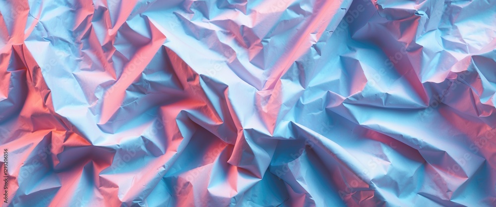 Canvas Prints crumpled paper texture in pastel shades of pink and blue creating an abstract background ideal for c