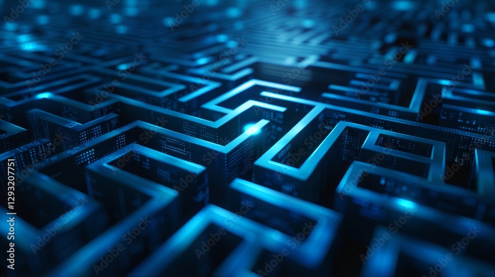 Poster digital technology background. square shapes background. futuristic technology. abstract technology 