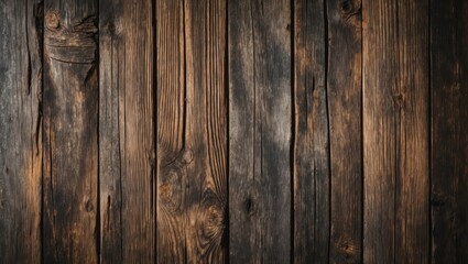 Fototapeta premium Textured Dark Wooden Planks Background for Design Elements and Creative Projects in Rustic and Vintage Styles.