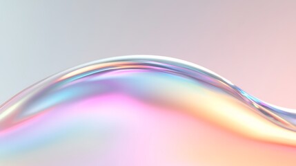 Soft Colorful Wave Abstract Background with Light Reflections and Gradients for Creative Design Projects