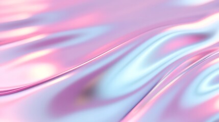 Soft Flowing Fabric Texture in Pink and Blue Hues with Shimmering Surface for Background and Decoration